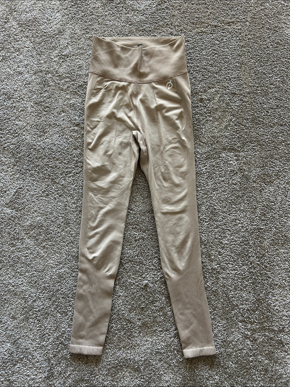 Peloton Ribbed High-Waist Leggings - Cream